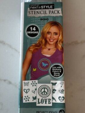 Next Style Boho Stencil Pack – 14 Designs – Fabric & Craft Painting Templates